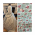 Mist Colored Diamond Plaid Floral Civil War Simple Day Dress 44