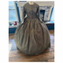 Navy &nTan Stripe wi/ a touch of burgundy Civil War Dress 24