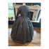 navy with antique white print civil war simple day dress or camp 50