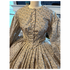 Neutral Reproduction print Civil War Dress 32