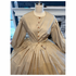 Neutral Reproduction Stripe Civil War Dress 48