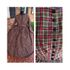 Olive and Deep red Plaid Civil War Simple Day Dress Camp Dress 26