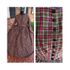 Olive and Deep red Plaid Civil War Simple Day Dress Camp Dress 32