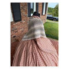 Pastel Civil War Cotton Crochet Shawl 9