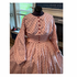 Pink Diamond Plaid Floral Civil War Simple Day Dress Camp Dress 46