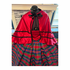 Rich Plaid Taffeta Civil War Victorian Cape Set
