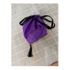 Rich Purple Moire Civil War Reticule or Purse