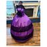 Rich Purple Moire with Black Civil War Ballgown 40