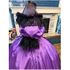 Rich Purple Moire with Black Civil War Ballgown 40