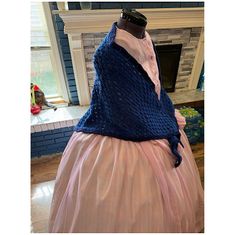 Shades of Blue Civil War Crochet Shawl 11