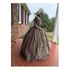 Shades of Brown plaid Civil War Simple Day Dress Camp Dress 38