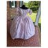Simply Elegant Blush Velvet Flocked Taffeta Civil War Ballgown 30