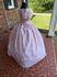 Simply Elegant Blush Velvet Flocked Taffeta Civil War Ballgown 30