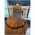 Taupe Cotton Blend Victorian Shawl 14