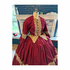 Wine Print with wheat Venice Lavender Civil War Better Day Dress 54