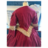 Wine Print with wheat Venice Lavender Civil War Better Day Dress 54