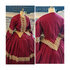 Wine Print with wheat Venice Lavender Civil War Better Day Dress 54