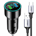 LG V30 ThinQ Ugreen USB type-C Fast Car Charger Kit LG V30 ThinQ Ugreen USB type-C Fast Car Charger Kit