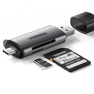 USB Type-C and USB 2 in 1 Memory Card Adapter