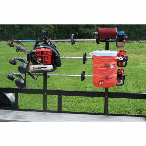 <b>PK-6 & PK-OP1</b><br>All-In-One Open Rack:<br>3-Place Trimmer<br>Backpack Blower<br>Beverage Cooler/Sprayer<br>3 or 5 Pound Trimmer Line Rack<br><br> 50% OFF