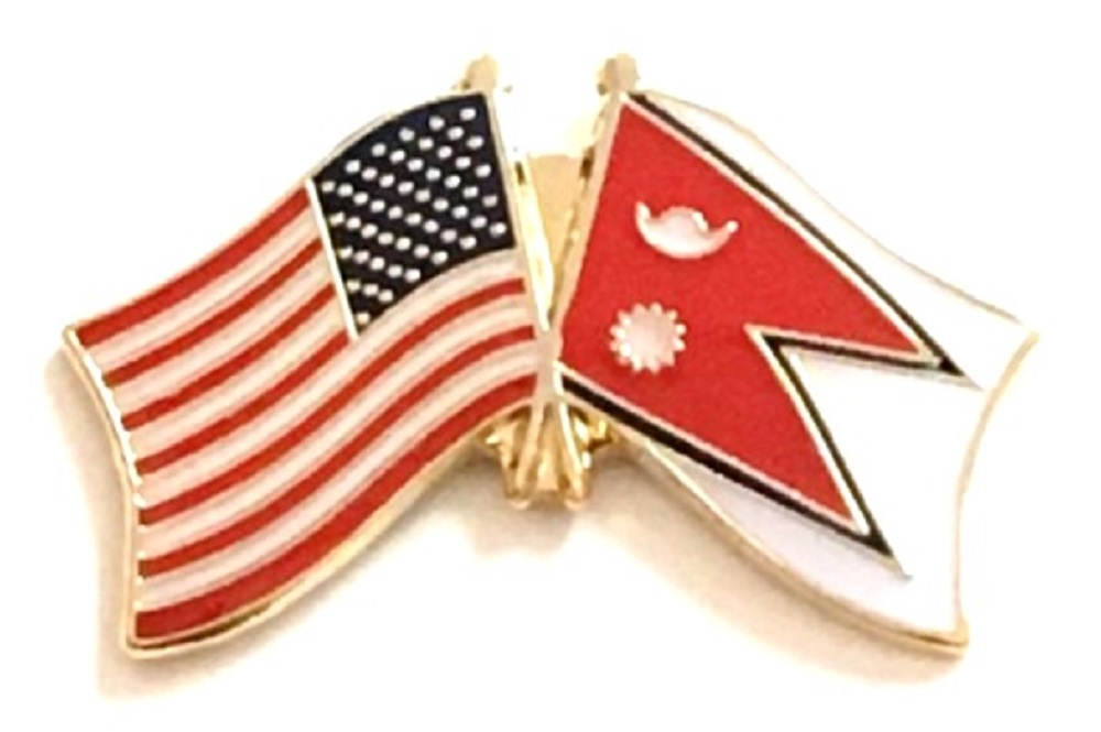 Nepal flag friendship lapel pins, world flag friendship lapel pin