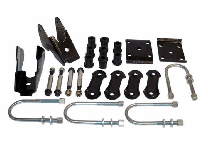 52006421K Rear Spring Mounting Kit for 87-95 Jeep Wrangler YJ with Dana 35 Rear Axle