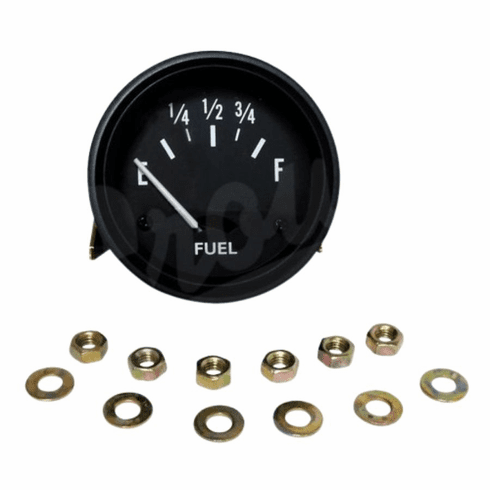 640763 Fuel Gauge, 12 Volt, fits 41-56 Jeep MB, GPW, CJ2A, CJ3A, CJ3B