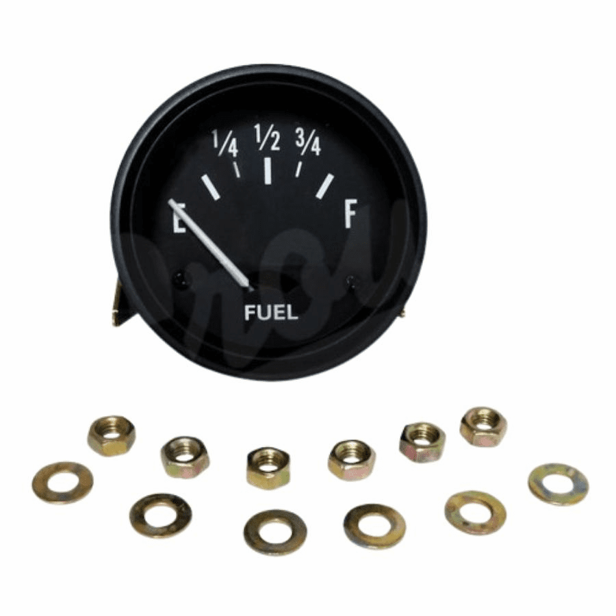 640763 Fuel Gauge, 12 Volt, fits 41-56 Jeep MB, GPW, CJ2A, CJ3A, CJ3B