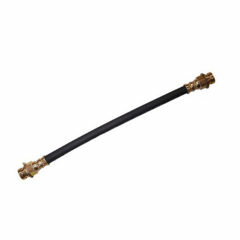 Pair Front Brake Hoses – 1971-1974 Postal Mail Jeep DJ5, CJ – Rubber Reinforced – NOS Style