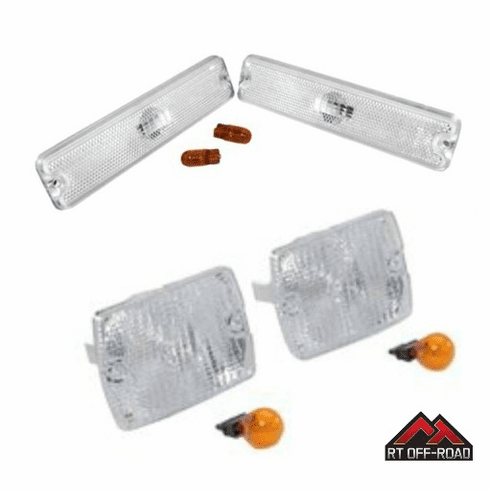 Jeep Wrangler YJ Front Turn Signal Lenses Pair - Amber, Fits 1987-1993 Models | Crown Automotive 2 thumbnail image