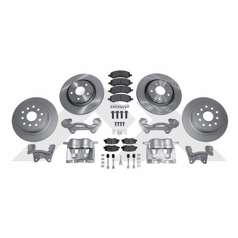RT31058 Complete HD Performance Big Brake Kit, Front and Rear, fits 2007-2018 Jeep Wrangler JK