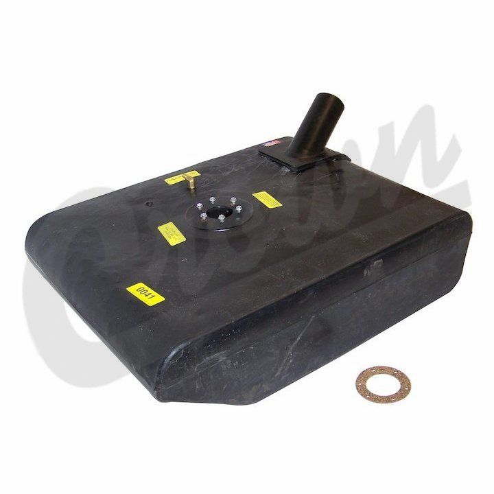Crown Automotive 912008PL Plastic fuel tank, fits 1955-70 Jeep CJ-5 & CJ-6 under seat top feed