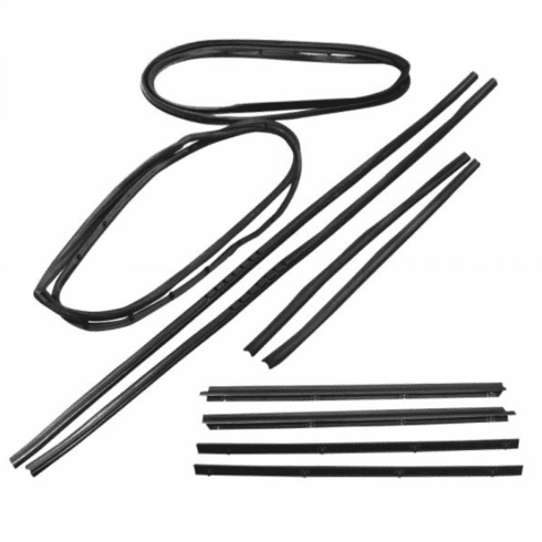 Fairchild  KD2010  Full Steel Door Seal Kit for 1976-1986 Jeep CJ-7 & CJ-8 Scrambler with Moveable Vent Window
