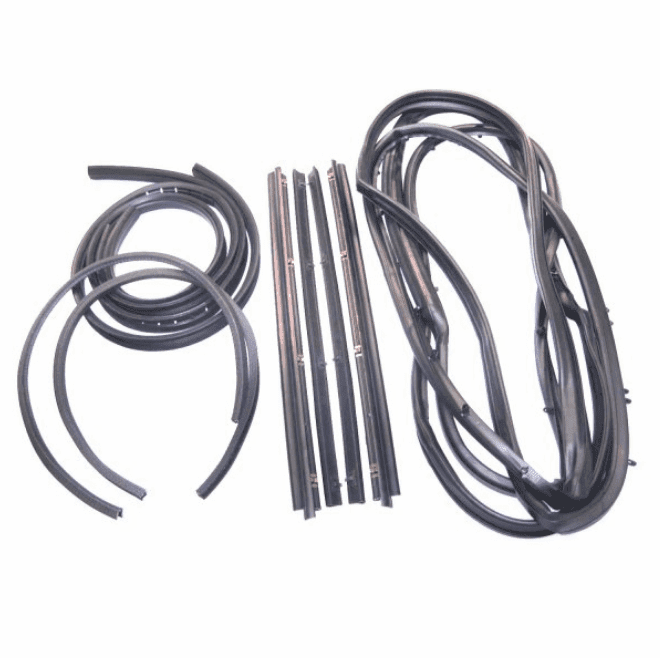 Fairchild  KD2013  Full Steel Door Seal Kit for 1976-1986 Jeep CJ-7 & CJ-8 Scrambler with Fixed Vent Window