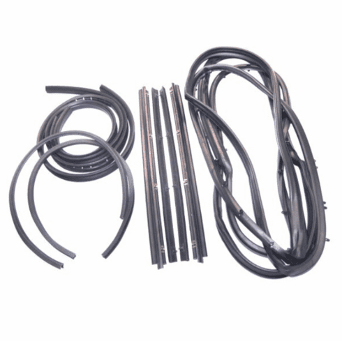 Fairchild KD2013 Full Steel Door Seal Kit for 1976-1986 Jeep CJ-7 & CJ-8 Scrambler with Fixed Vent Window