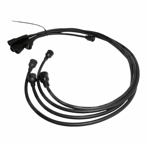 J0930456  Spark plug wire set, fits 1953-71 Jeep CJ models with F-head Hurricane 4-134 4-cyl. engine