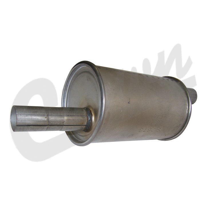 CJP 641878 Muffler assembly, 4 cyl. engine, 194571 Willys Jeep CJ2A, CJ3A, CJ3B, CJ5, CJ6