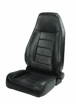 OMIX [ 1340201 ] Black Factory Style Reclining Front Bucket Seat