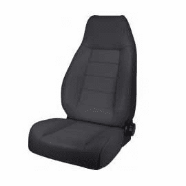 OMIX [ 1340215 ] Black Denim Factory Style Reclining Front Bucket Seat