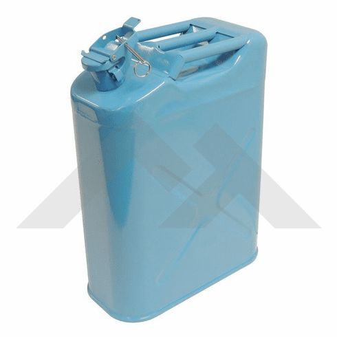 RT26020 Blue 5 Gallon Steel Water Can for Jeeps and other Off-Road Vehicles