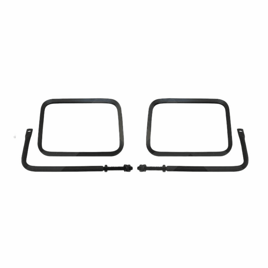 RT30005 Black Trail Mirror Set for 76-25 Jeep CJ, Wrangler, Gladiator Models