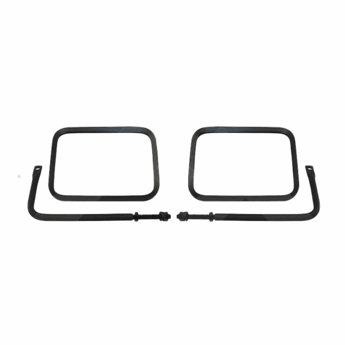 RT30005 Black Trail Mirror Set for 76-25 Jeep CJ, Wrangler, Gladiator Models