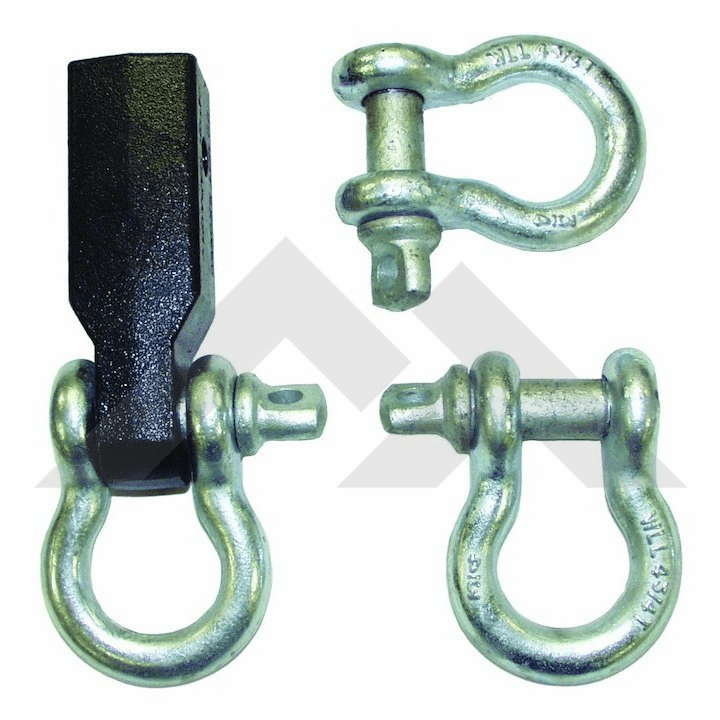 RT33011 2 Inch Receiver with 3 D-Rings Rated 9,500 Lbs