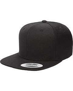 6089 Yupoong Adult 6-Panel Structured Flat Visor Classic Snapback