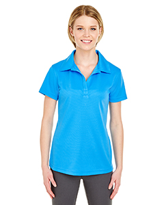 8220L - UltraClub Ladies' Cool & Dry Jacquard Stripe Polo