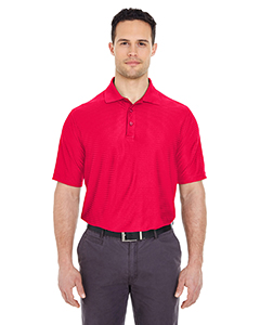 8413 - UltraClub Men's Cool & Dry Elite Tonal Stripe Performance Polo