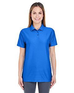 8413L - UltraClub Ladies' Cool & Dry Elite Tonal Stripe Performance Polo