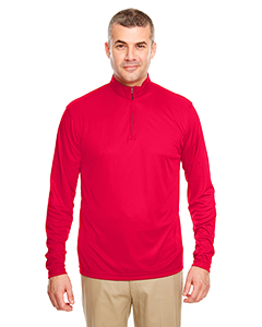 8424 - UltraClub Men's Cool & Dry Sport Performance Interlock 1/4-Zip Pullover