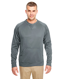 8443 - UltraClub Adult Cool & Dry Sport Crew Neck Fleece