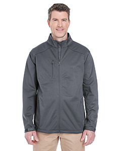 8477 - UltraClub Men's Solid Soft Shell Jacket